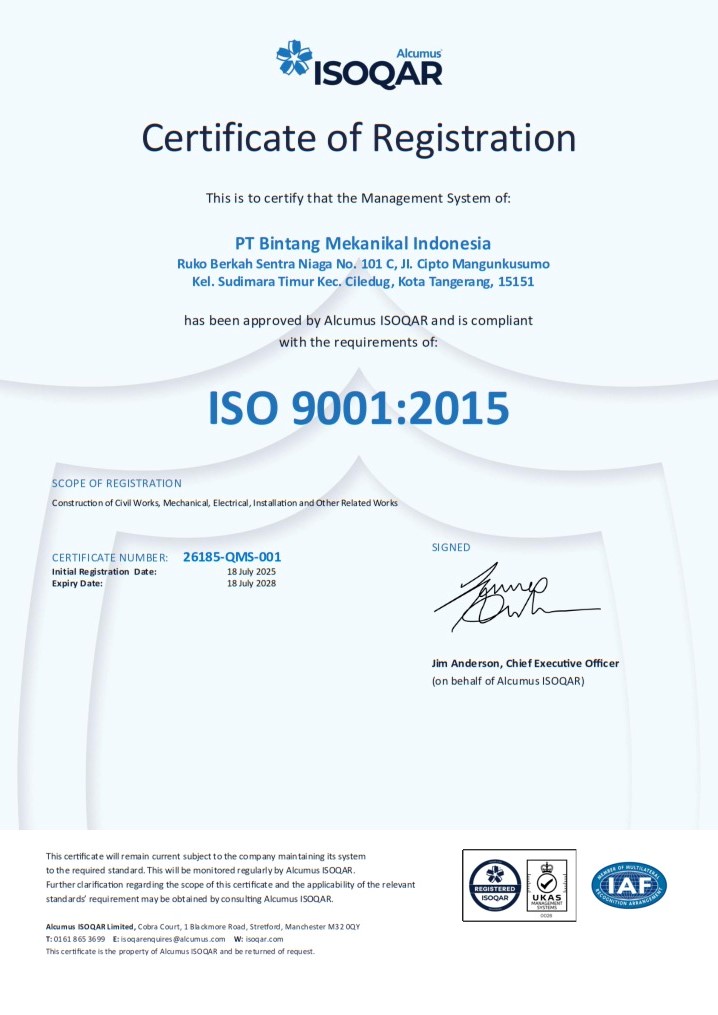 Sertifikat ISO Manajemen Mutu